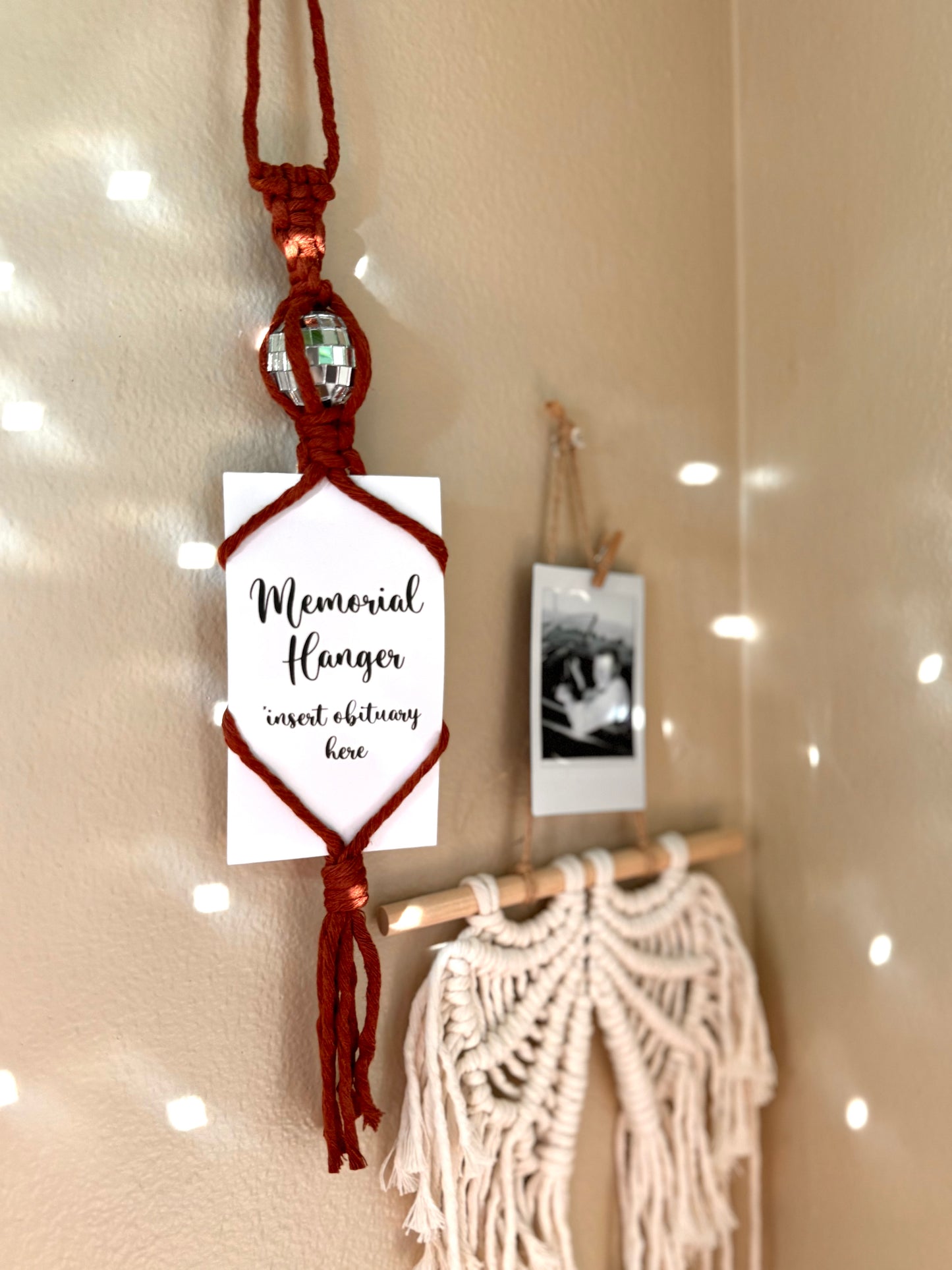 Disco Memorial Hanger | Memorial Gift | Memory Keepsake | Disco Ball Car Charm
