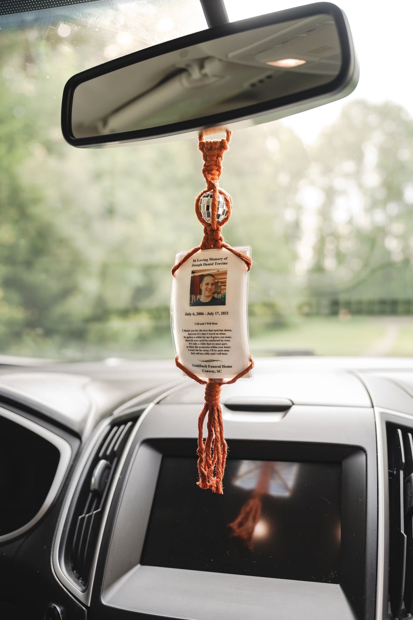 Disco Memorial Hanger | Memorial Gift | Memory Keepsake | Disco Ball Car Charm