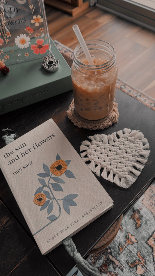 Macrame Heart Coaster