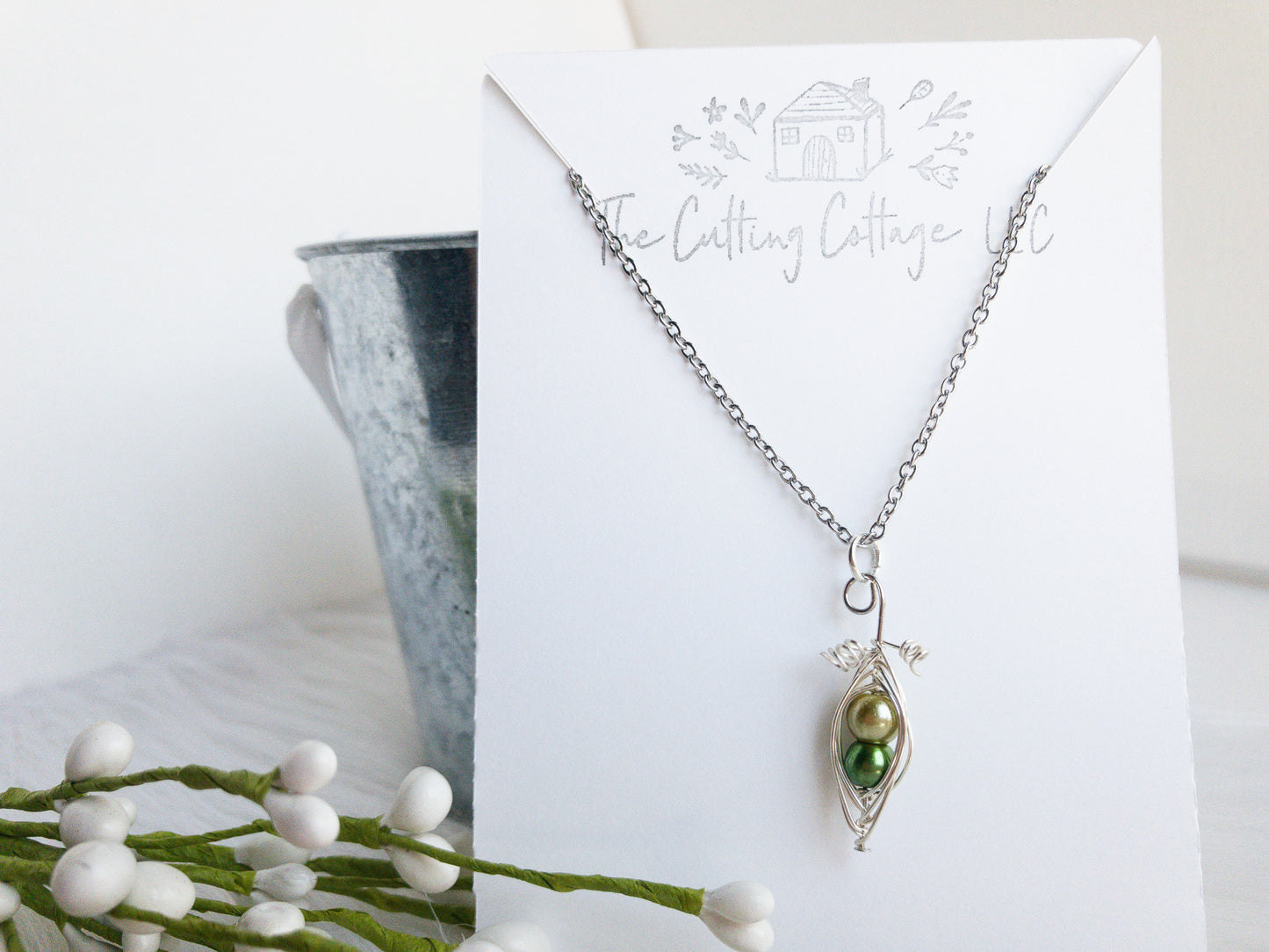 Pea Pod Necklace