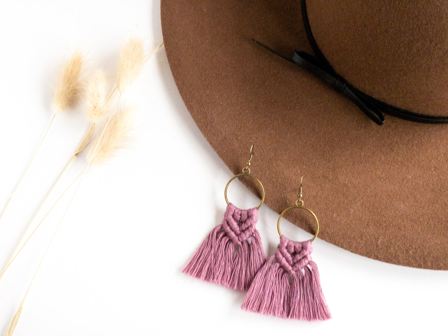 Macrame Tassel Earrings