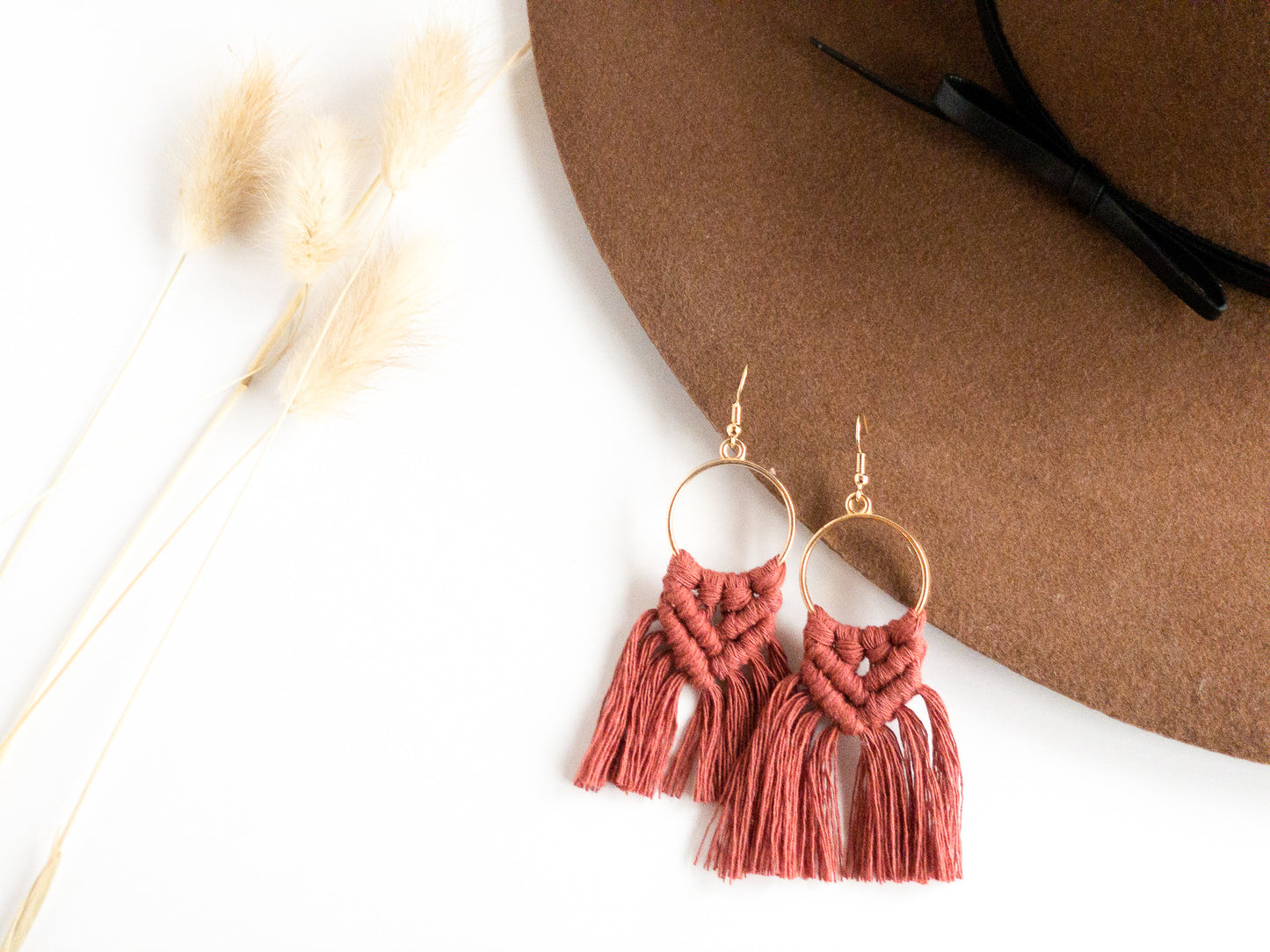 Macrame Tassel Earrings