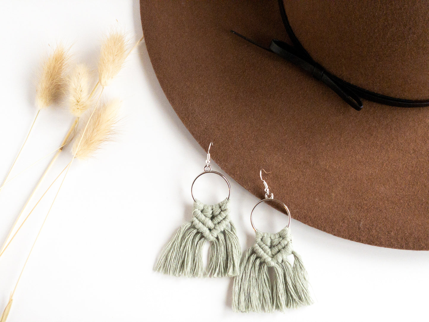 Macrame Tassel Earrings