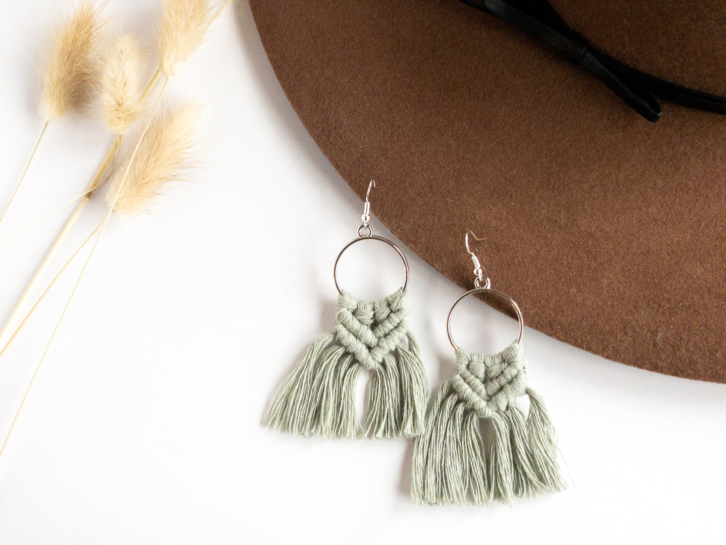 Macrame Tassel Earrings