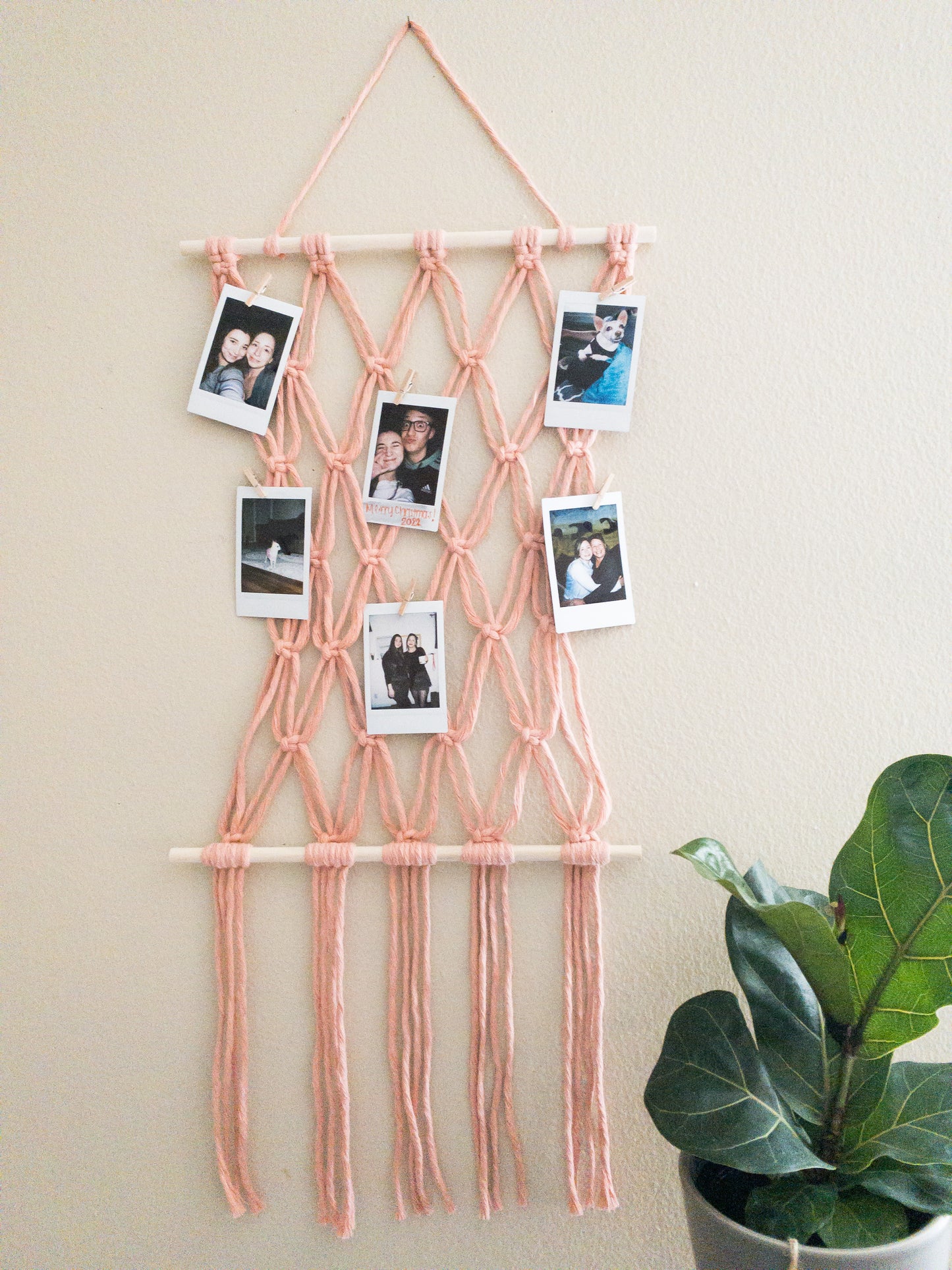 Macrame Polaroid Hanger