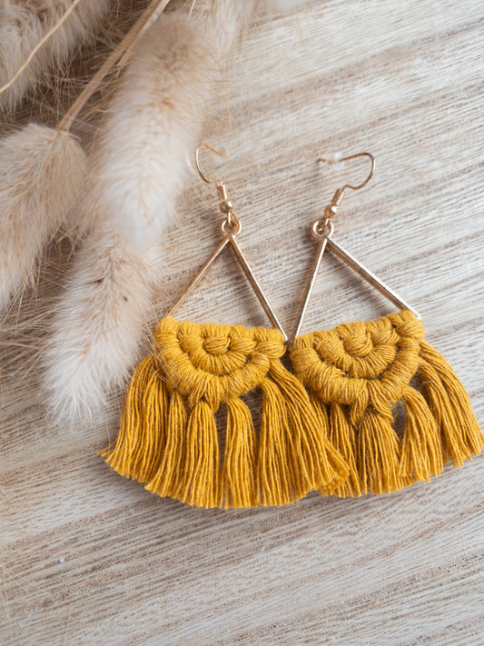 Macrame Dangle Earrings