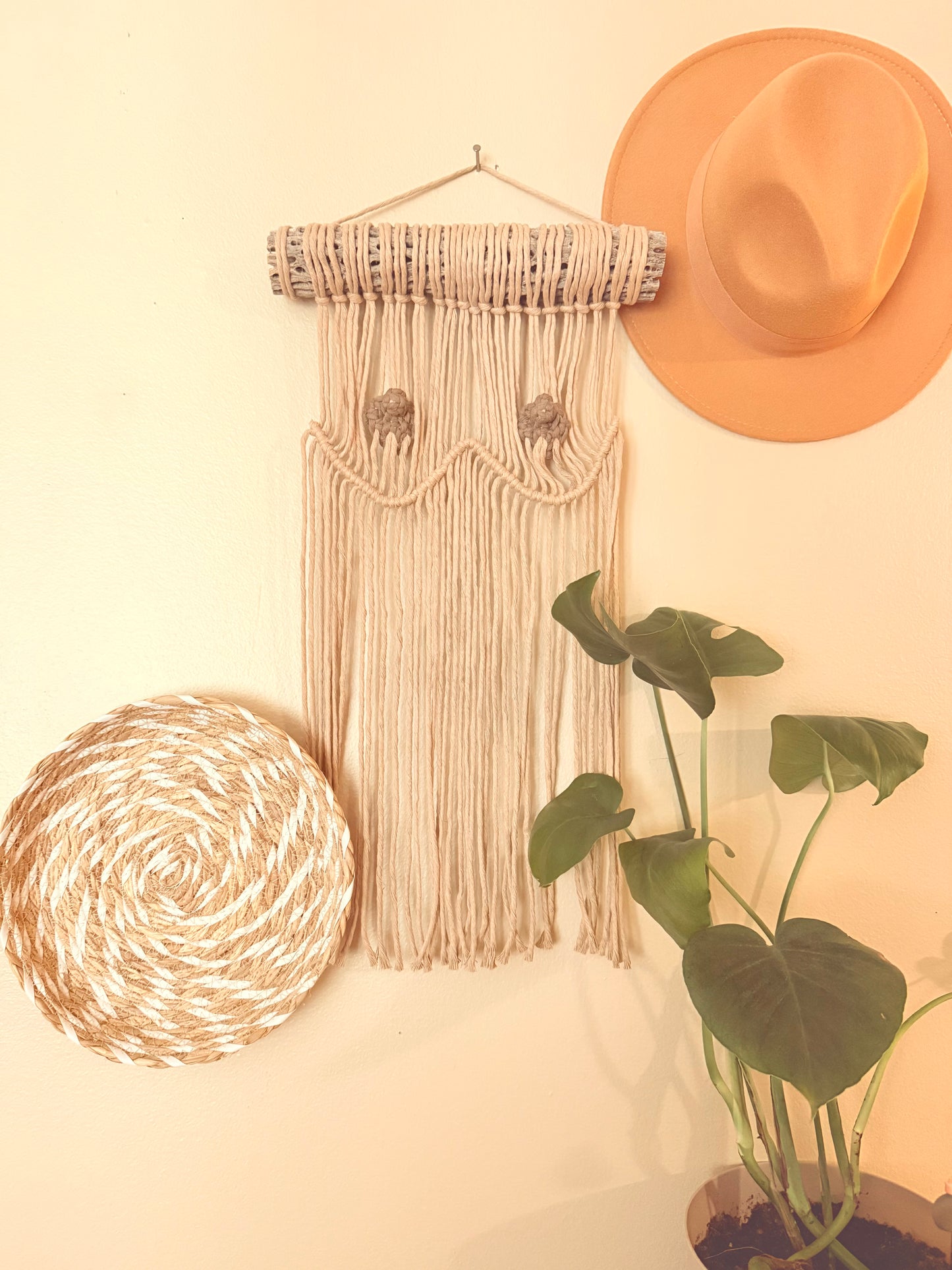 Custom Order for Chelsea | Macrame Boobs | Feminist Art | Female Empowerment | Macrame Wall Hanging | Breast Cancer Survivor Gift | Lactation Consultant Gift