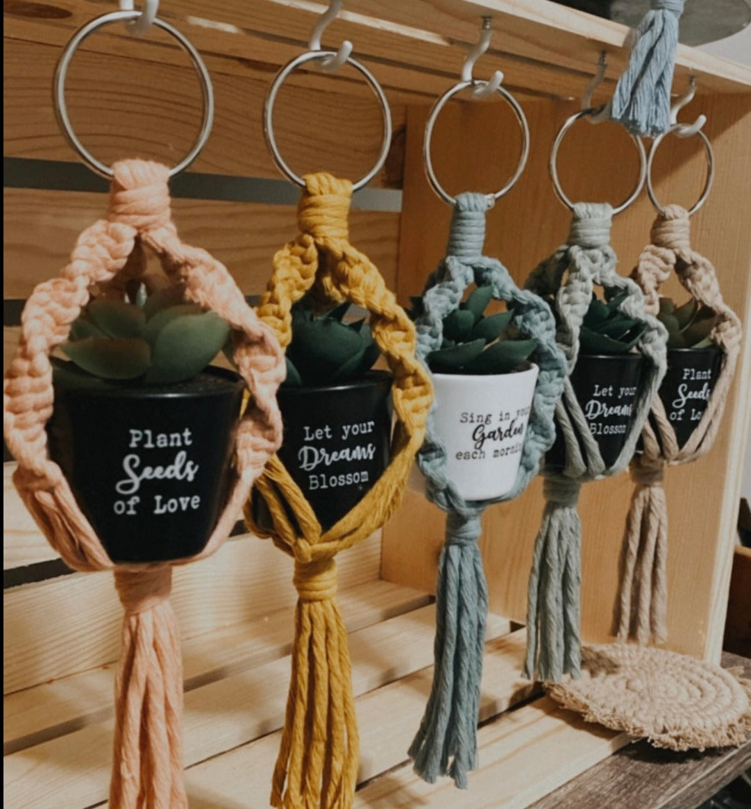 Macrame Car Plant Hanger