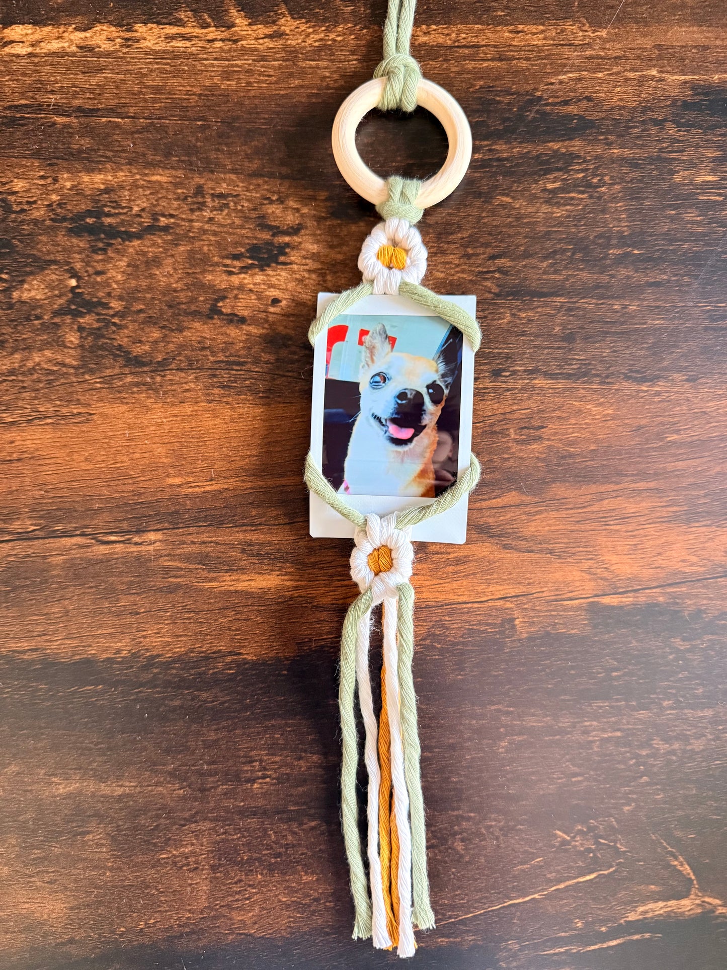 Learn to Macrame | Daisy Polaroid Hanger Class | Macrame Workshop | Make and Take Class