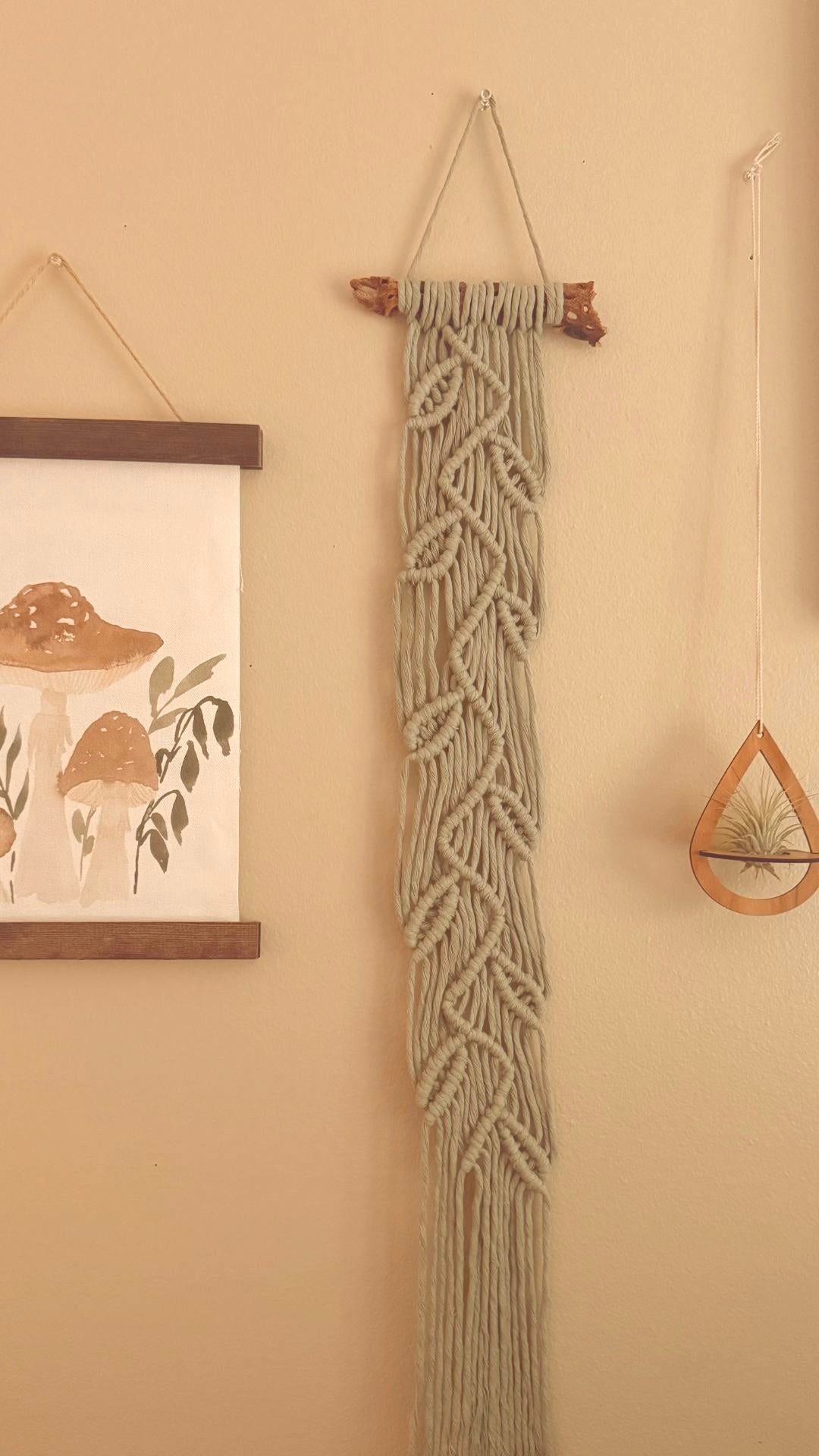 Custom Order for Shelby | Macrame Leaf Wall Hanging | Macrame Vine Wall Hanging | Boho Wall Decor