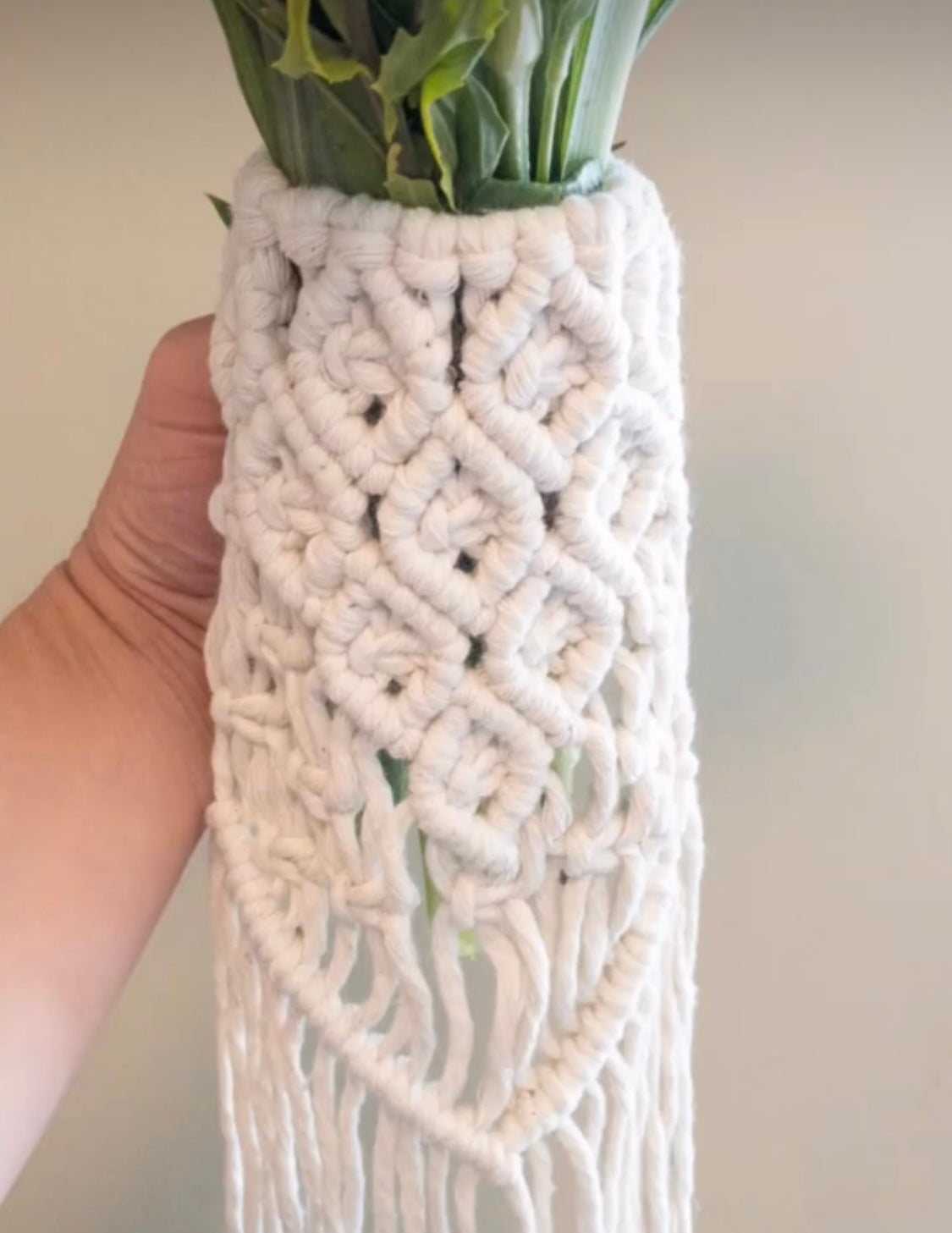 Macrame Bridal Bouquet Wrap