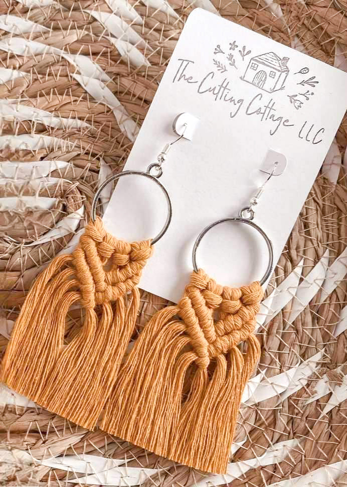 Macrame Tassel Earrings