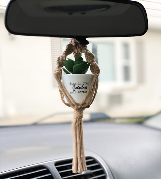 Macrame Car Plant Hanger